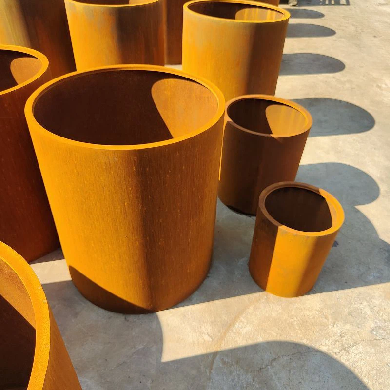 Corten čelična saksija
