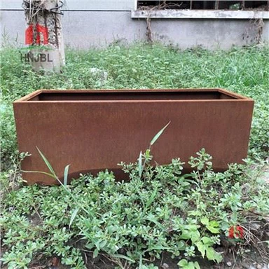 Niska pravokutna sadnica - Corten Steel