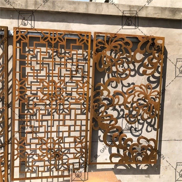 Screen Fence Panels Corten Steel