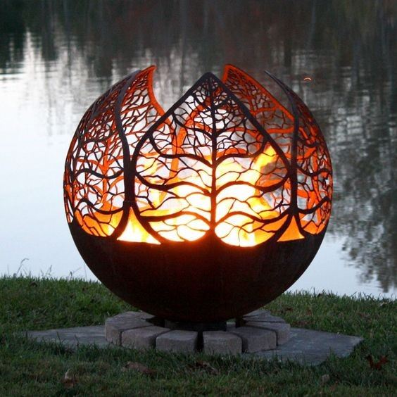 Vanjski Corten Steel Burner Firepit