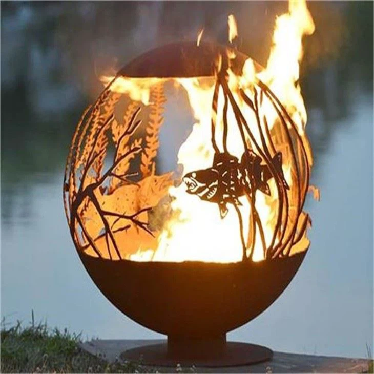 Cutting Firepit Sphere