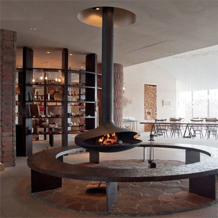 Indoor Rotating Hanging Fireplace