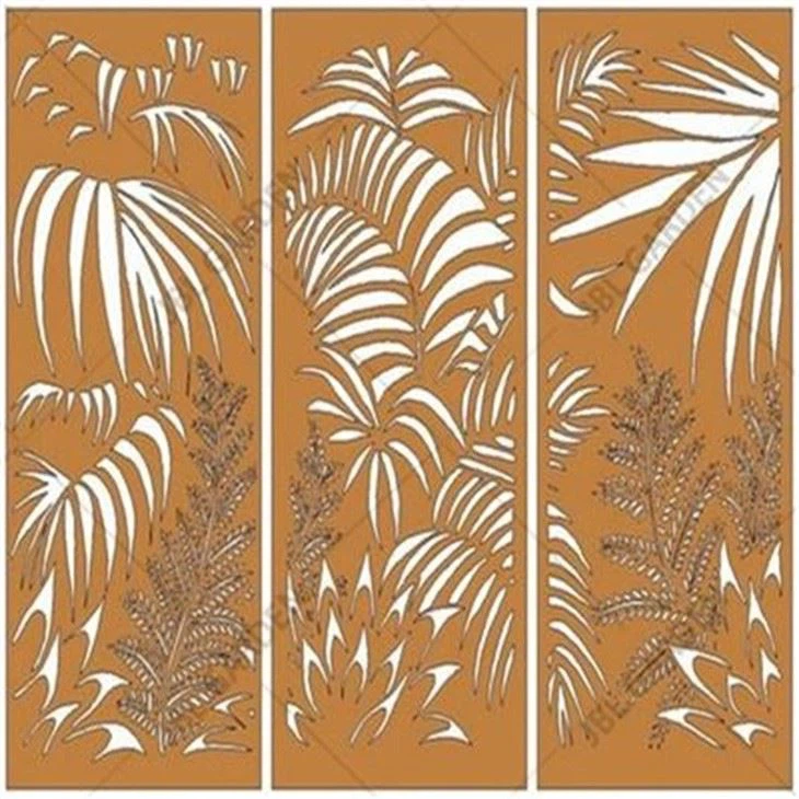 Laser Cut Corten Steel Wall Fence