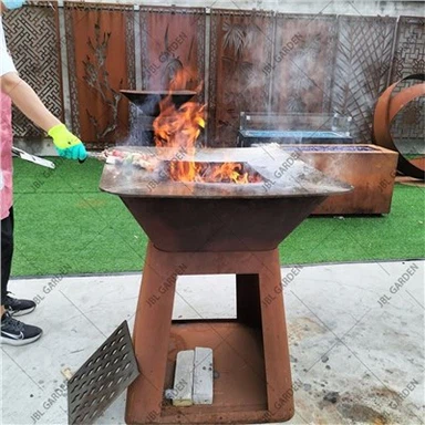 Set za roštiljanje na otvorenom sa ravnim roštiljem