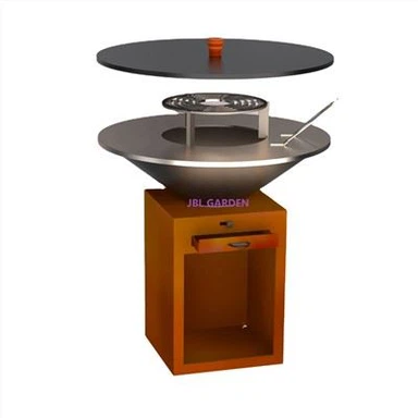 Corten Metal Brasero Roštilj stol za vani