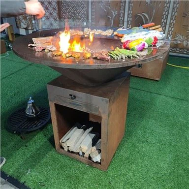 Corten Steel Fire Pit Roštilj