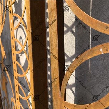 Corten čelični vrtni paravani za dekoraciju
