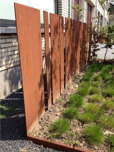 Vrtna Corten čelična ograda