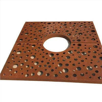 OEM kvadratna Corten čelična rešetka za drvo
