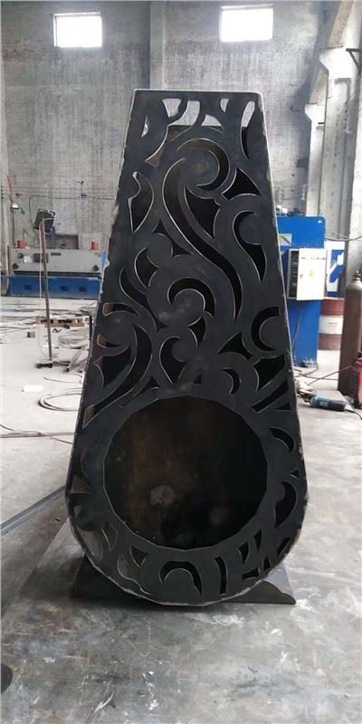 Vanjski Corten Steel Sculptural Chiminea
