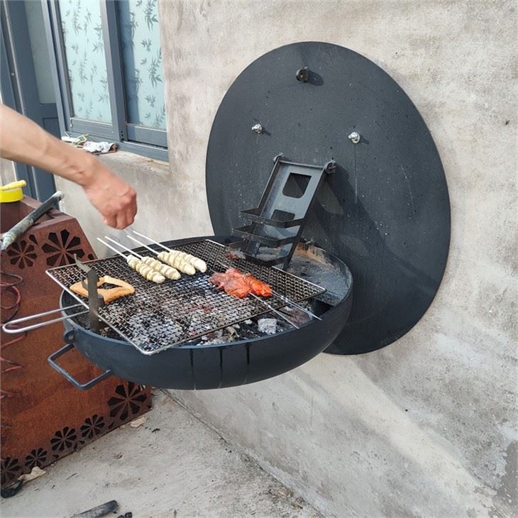 Wall Mounted Round BBQ
