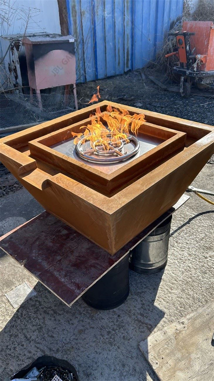 Corten Steel Fire And Water Features