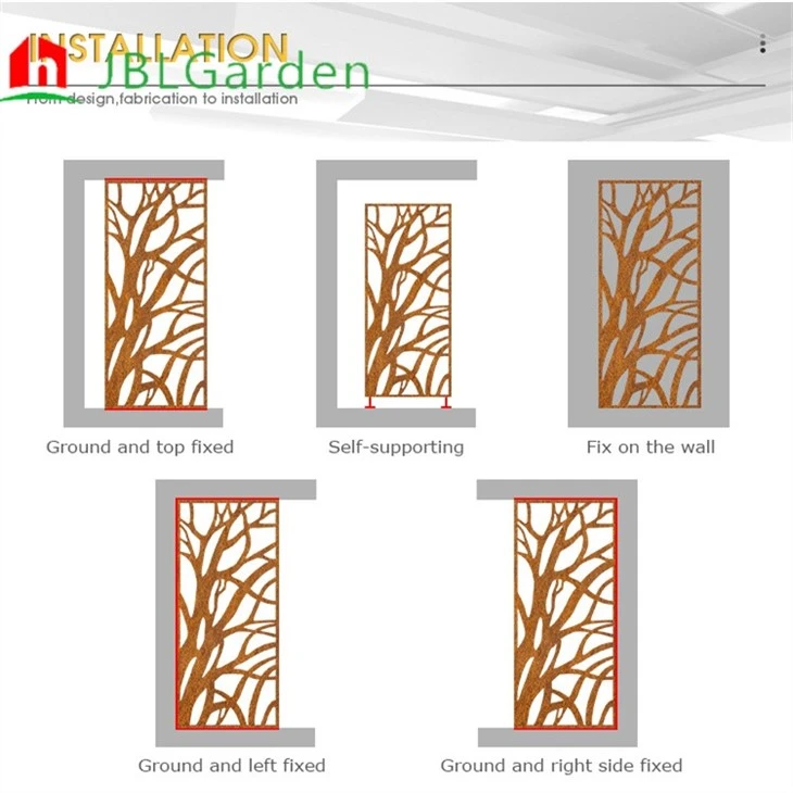 Aluminium Laser Cut Privacy Screen Panel