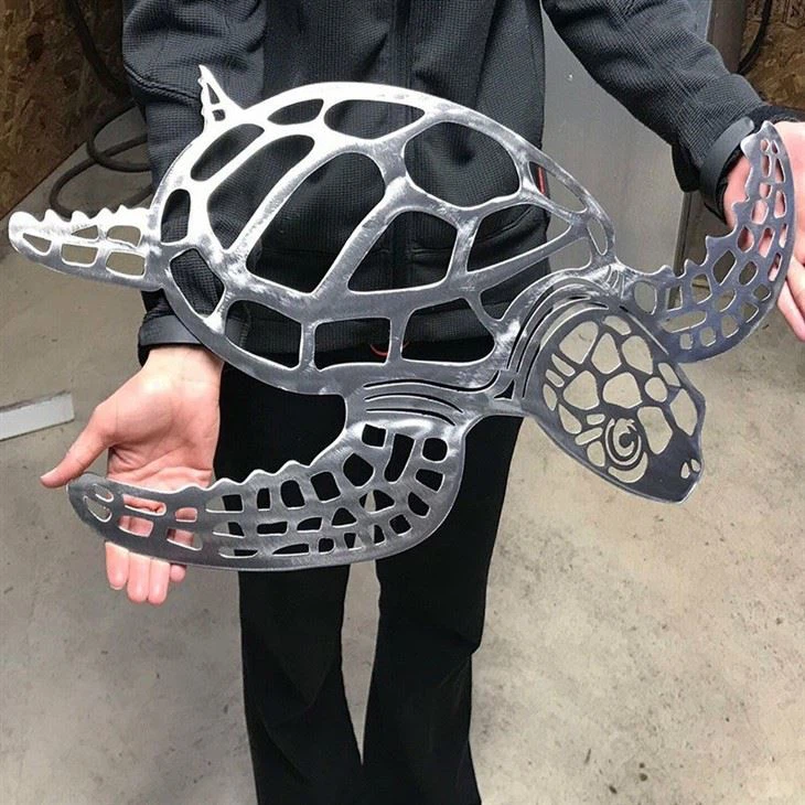 Metal Turtle Wall Art