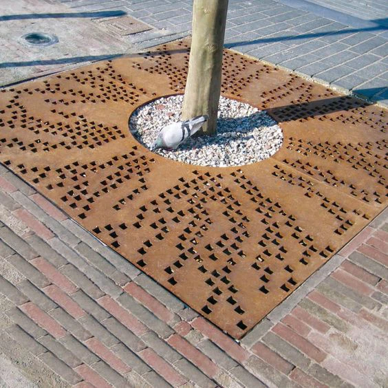Rust Tree Grating Tree Grate Corten