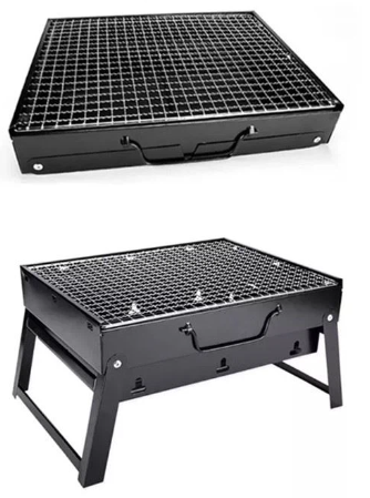Prijenosni roštilj na drveni ugljen za kampiranje