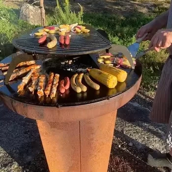 Corten Steel Grill Fire Pits