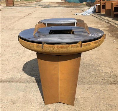Drveni gorionik Corten Steel Roštilj za roštilj
