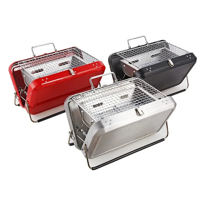 Stainless Steel Outdoor Folding Suitcase BBQ Grill