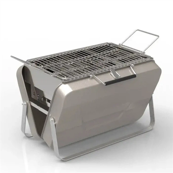 Stainless Steel Outdoor Folding Suitcase BBQ Grill